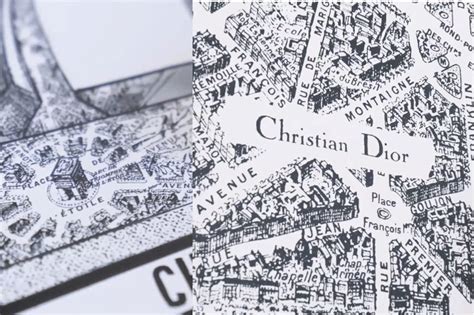 Dior map of Paris collection